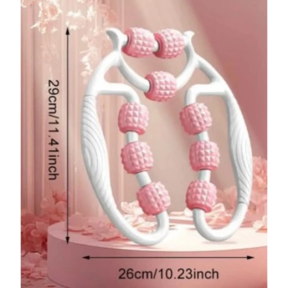 Selülit Masaj Aleti 9 Tekerlekli Lenf Drenaj Rulosu - 5