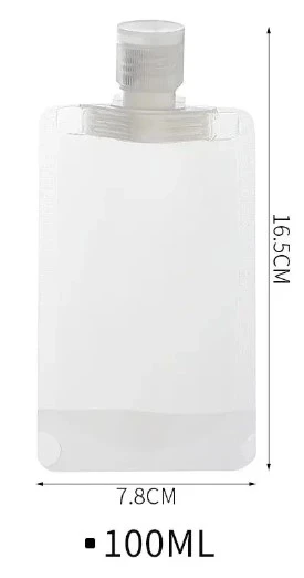 3 Adet 100ml Krem Şampuan Kabı Tekrar Kullanılabilir Set - 5