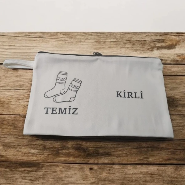 MDB Baskılı Kirli-Temiz Seyahat (Çorap) Torbası ürün görseli 1