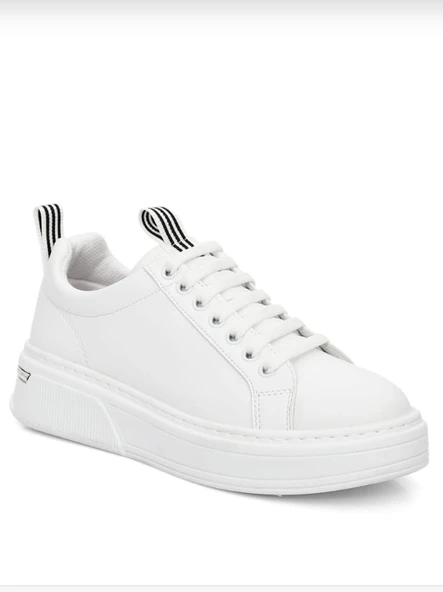 Günlük Kadın Sneaker | Kalın Taban & Şerit Detaylı - Resim 3