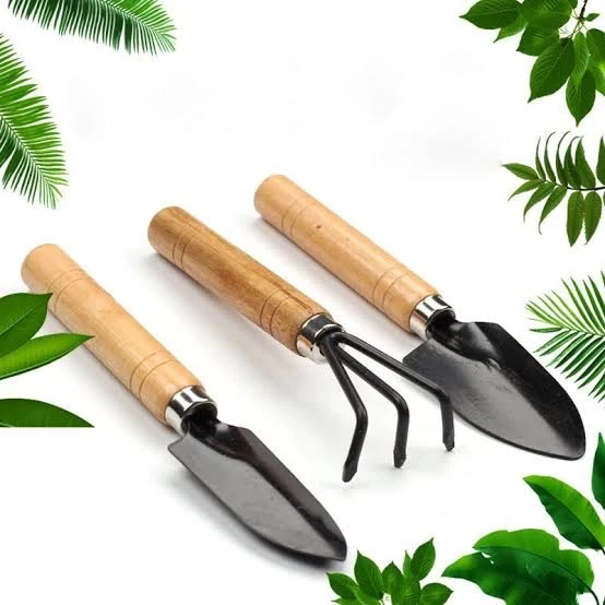 Mini Ahşap Hobi Bahçe Seti 3 Adet - 2