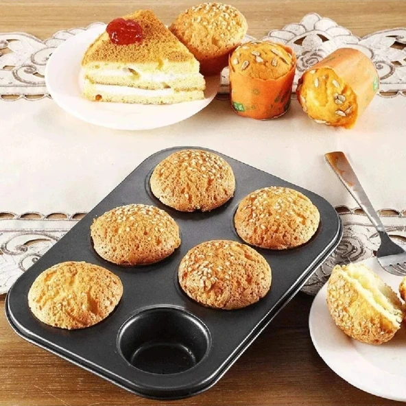 MDB 6'lı Muffin Kek Kalıbı - Resim 4