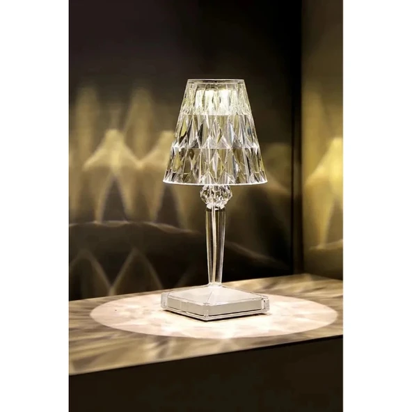 MDB Kristal Abajur LED Kumandalı Ve Dokunmatik Masa Lambası ürün görseli 1