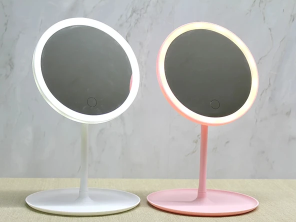 Yuvarlak Ledli Makyaj Aynası - 2