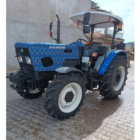 New Holland 6066-7066-7566 Nostalji Traktör Kılıfı Branda-2022 ve Sonrası - Resim 6