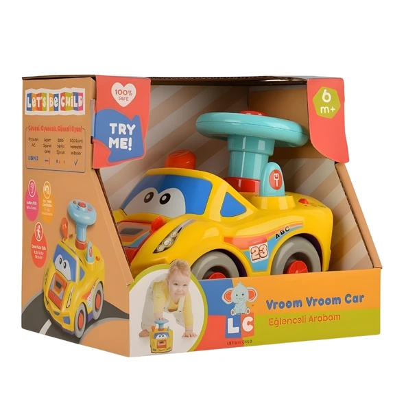 Let's Be Child Sesli Müzikli ve Işıklı Eğlenceli Arabam