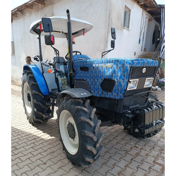New Holland 6066-7066-7566 Nostalji Traktör Kılıfı Branda-2022 ve Sonrası - Resim 7