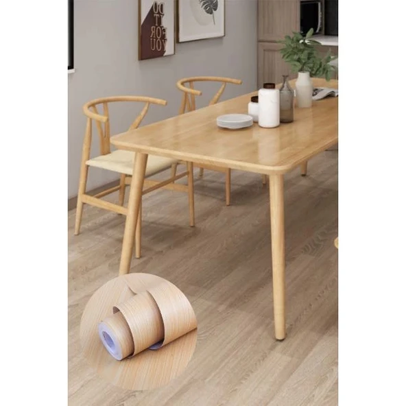 MDB Ahşap Görünümlü Kendinden Yapışkanlı Kaplama Folyosu 5 Metre ürün görseli 1