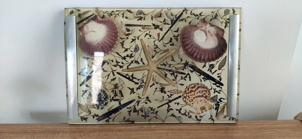 Deniz Manzaralı Tepsi - *** Çeşitli Ürünler İçin Mağzamızı Ziyaret edin *** - Resim 3