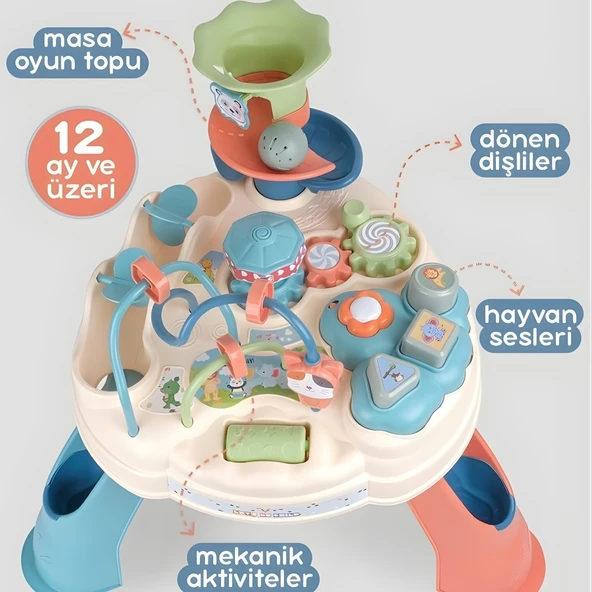 Let's Be Child Türkçe Konuşan Eğlenceli Eğitici Aktivite Masası - 2