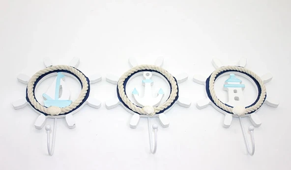 MDB Ahşap Marin Dümenli Askılık ürün görseli 1