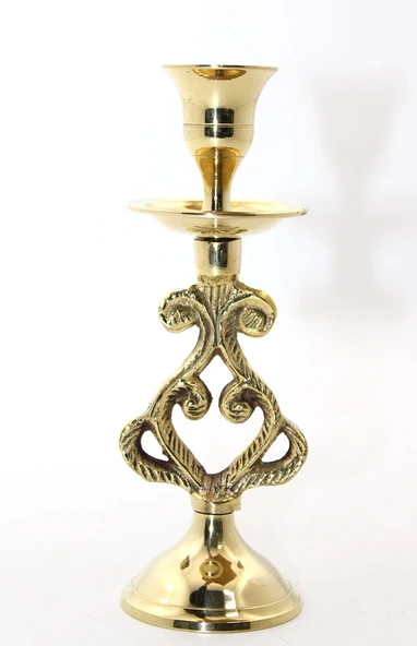 Tekli Pirinç Şamdan Model 5 - 2