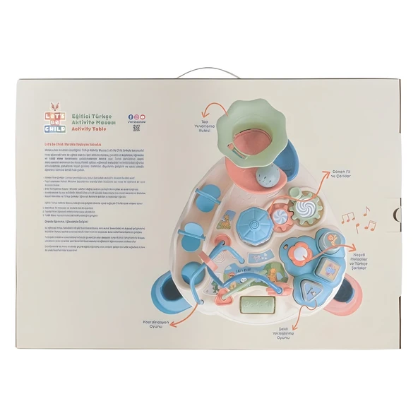Let's Be Child Türkçe Konuşan Eğlenceli Eğitici Aktivite Masası - 8