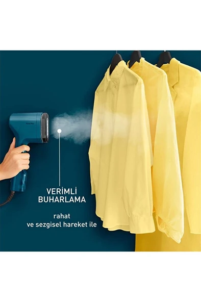DT2020 Pure Pop Kırışıklık Giderici 1300 Watt Buharlı Düzleştirici Ütü - Mavi - 8