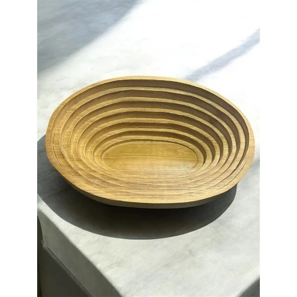 Evcil Hayvan Oval Ahşap Yatak - 2