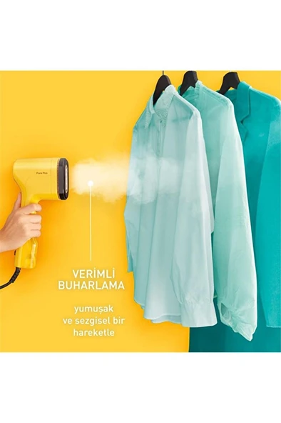 DT2026 Pure Pop Kırışıklık Giderici 1300 Watt Buharlı Düzleştirici Ütü - Sarı - 6
