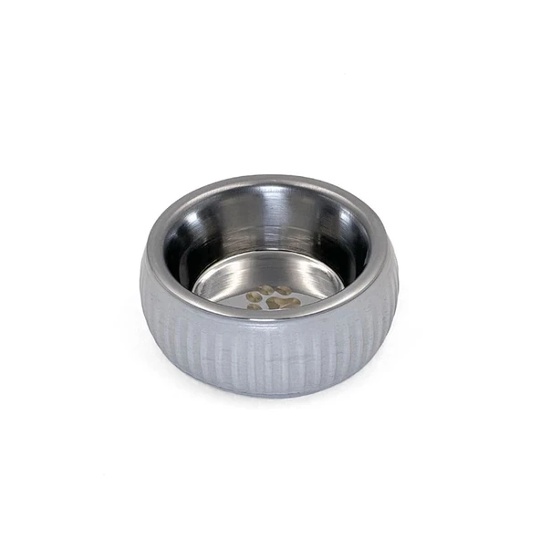 Mikopet Organik Seramik Mama Kabı Gri - 3