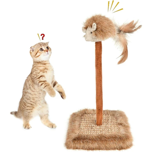 Sesli Oyuncaklı Kedi Tırmalama Tahtası - Resim 2