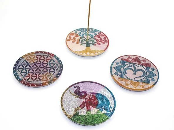 MDB Obsidian Taşı Yuvarlak Tütsülük ürün görseli 1