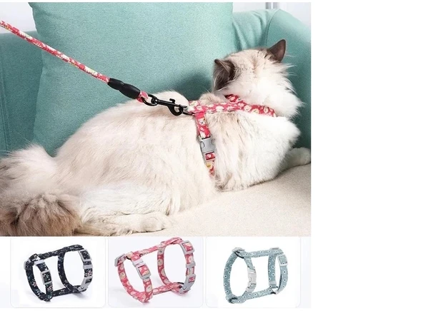 Kedi Gezdirme Göğüs Tasması - 2