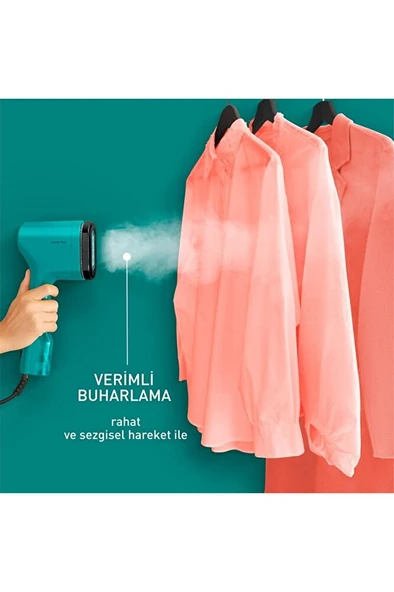 DT2024 Pure Pop Kırışıklık Giderici 1300 Watt Buharlı Düzleştirici Ütü - Yeşil - 8