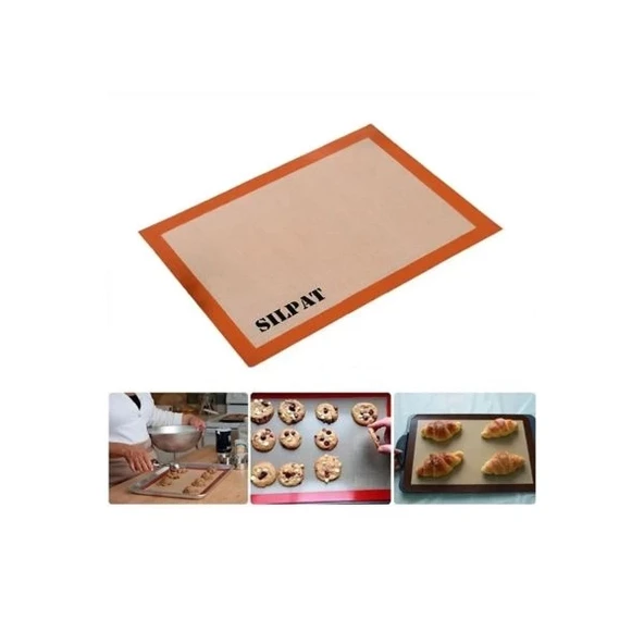 Silikon Silpat Yanmaz Yapışmaz Pişirme Matı - Resim 2