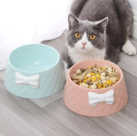 Mikopet Şık Desenli Fiyonklu Mama Kabı - 4