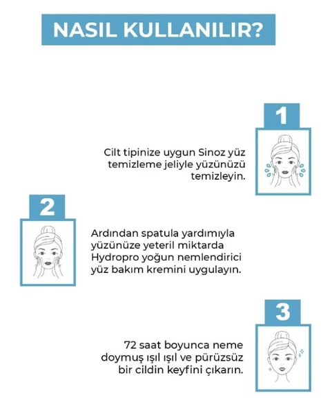 Sinoz Hydrapro Nemlendirici Yüz Kremi 50 ML - Resim 5