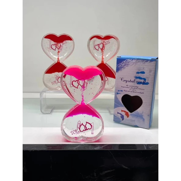 MDB Kalp Şeklinde Jel Kum Saati - Resim 3