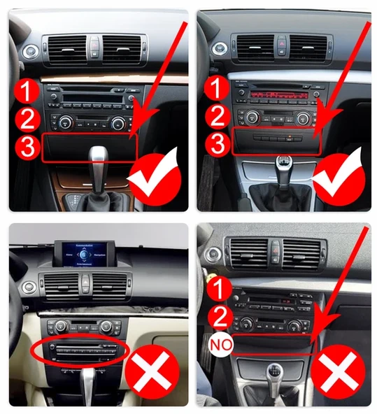 BMW 1 Serisi E81 E82 E87 E88 A.Klima Multimedya (2004-2011) 6 GB RAM 128 GB Hafıza 4 Çekirdek Navibox - Resim 9
