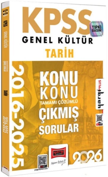 2026 KPSS Genel Kültür Tarih 2016 2026 Konu Konu Tamamı Çözümlü Çıkmış Sorular Yargı Yayınları ürün görseli 1