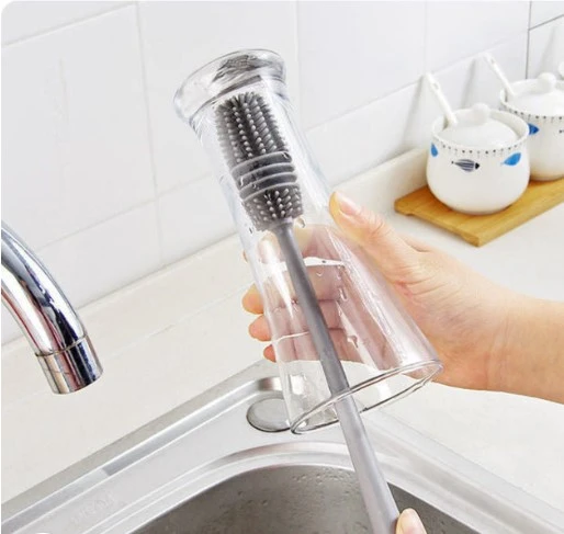 Silikon Uzun Saplı Kavanoz Yıkama Fırçası - 4