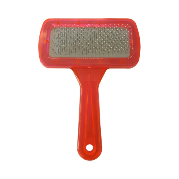 Markapet Kedi Köpek Tarağı Şeffaf 9*14 cm Turuncu ürün görseli 1