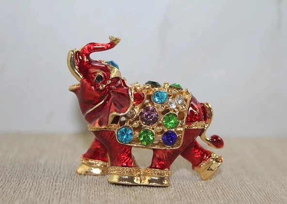 MDB Swarovski Taşlı Minik Figür - Fil ürün görseli 1