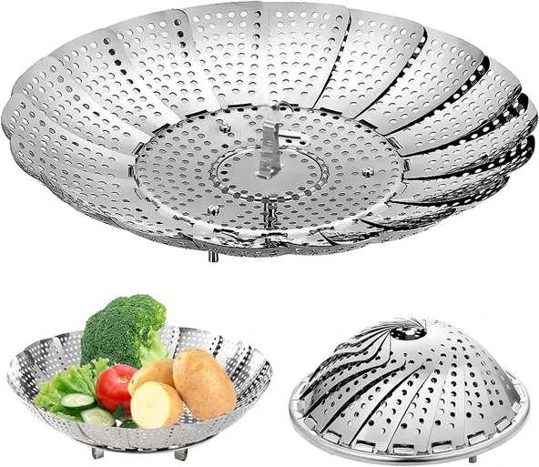 MDB Paslanmaz Çelik Buharda Pişirme Sepeti ürün görseli 1