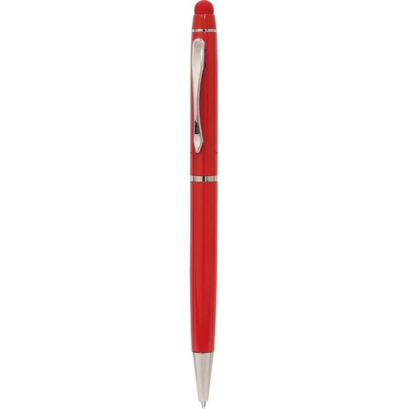 Kırmızı Touchpen Metal Kalem - 2