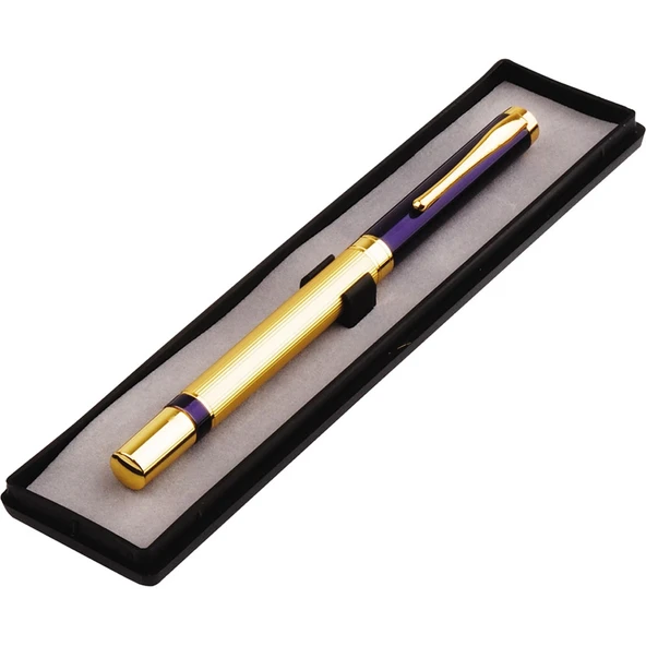 Kutulu Lacivert Gold Tasarım Roller Kalem - 3
