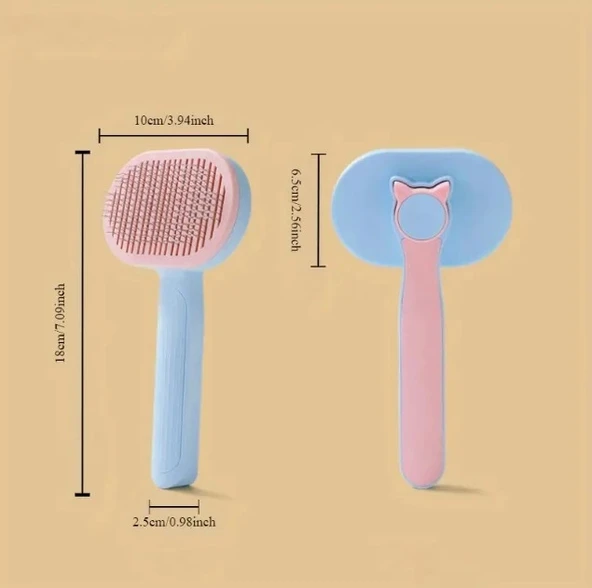 MDB Kedi ve Köpekler İçin Kendini Temizleyen Tüy Fırçası - Resim 2