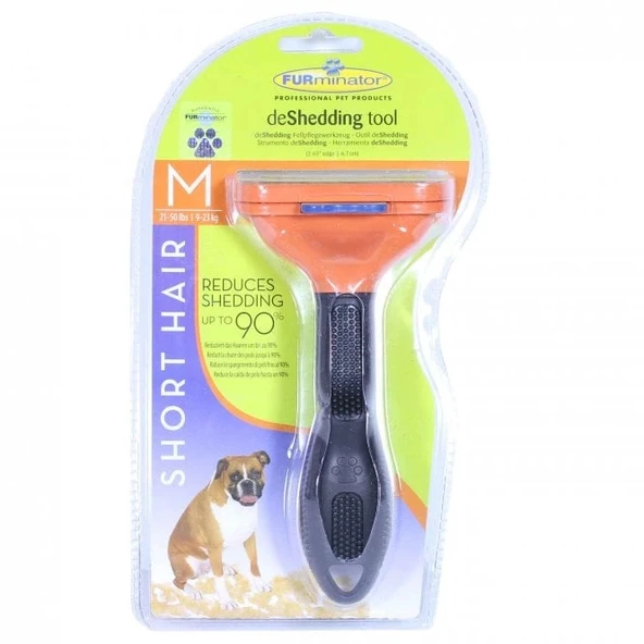 Kedi Köpek Tüy İnceltici ve Kendini Temizleyen Tarak M 6,5 cm ürün görseli