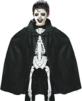 MDB Siyah Renk Yakalı Halloween Pelerini 90 cm - Resim 4