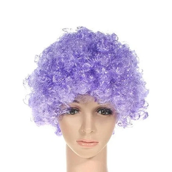 MDB Mor Renkli Kıvırcık Peruk ürün görseli