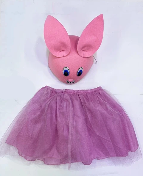 Çocuk Gösteri Kostümü Pembe Tavşan - Resim 2