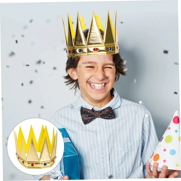 MDB Kral Kraliyet Tacı Yetişkin Çocuk Uyumlu - Resim 3