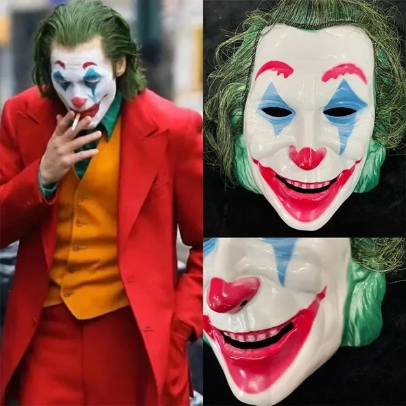 MDB Joaquin Phoenix Joker Maskesi Yeşil Saçlı ürün görseli 1