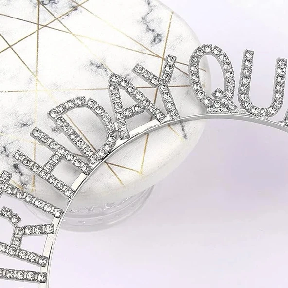 MDB Birthday Queen Yazılı Kraliçe Taç - Resim 4