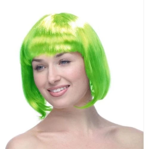 MDB Yeşil Küt Peruk Saç - Resim 3