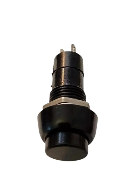 ENDER Plastik SİYAH Yuvarlak Yaylı Buton Anahtar 12mm - 5