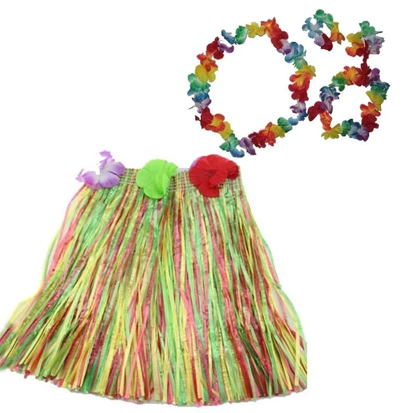 MDB Hawaii  Kolye Etek Taç ve Bileklik Seti