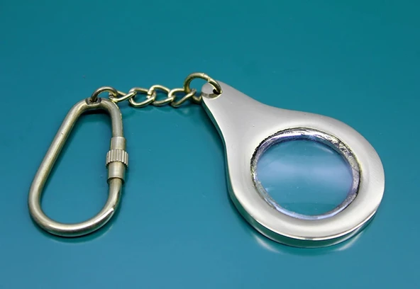 MDB Pirinç Büyüteç Anahtarlık Mini Boy ürün görseli 1