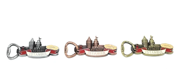 Metal İstanbul Temalı Yöresel Magnet Açacak Model 3 - 2